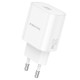 Сетевое зарядное устройство (зарядка) Borofone BA82A Platinum PD25W (1USB-C) White - фото