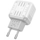 Сетевое зарядное устройство (зарядка) Hoco C135A Rock PD20W+QC3.0 (1USB-A/1USB-C) White - фото