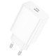 Сетевое зарядное устройство (зарядка) Borofone BA21A Pro Long journey PD20W (1USB-C) White - фото