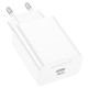 Сетевое зарядное устройство (зарядка) Borofone BA21A Pro Long journey PD20W (1USB-C) White - фото