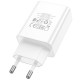 Сетевое зарядное устройство (зарядка) Borofone BA21A Pro Long journey PD20W (1USB-C) White - фото