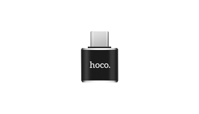 Переходник Hoco UA5 Type-C to USB Черный - фото