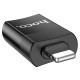Перехідник Hoco UA17 Lightning Male to USB Female USB2.0 Чорний - фото