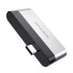 Перехідник Borofone DH2 Type-C to HDMI+USB3.0 Срібний / Чорний - фото