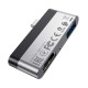 Переходник Borofone DH2 Type-C to HDMI+USB3.0 Серебряный / Черный - фото