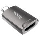 Переходник Hoco UA19 Type-C to HDMI Серый - фото
