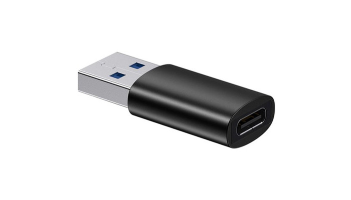 Переходник Baseus Ingenuity Series Mini USB 3.1 to Type-C (ZJJQ000101) Black - фото
