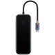 Переходник Baseus Hub AcmeJoy 4-Port Type-C (USB3.0*3+Type-C PD&Data*1) (WKJZ) Dark Gray - фото
