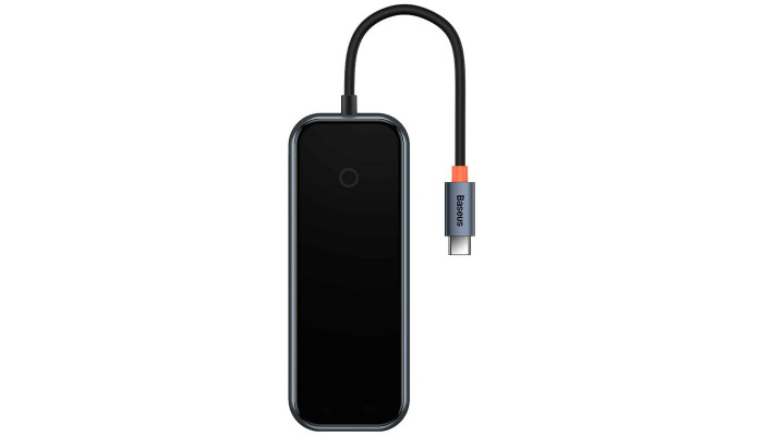 Переходник Baseus Hub AcmeJoy 5-Port Type-C (HDMI*1+USB3.0*2+USB2.0*1+Type-C PD&Data*1) (WKJZ) Dark Gray - фото