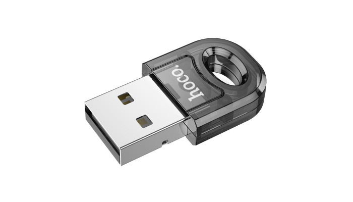 Bluetooth адаптер Hoco UA28 USB Transparent black - фото