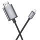 Перехідник Hoco UA27 HD Lightning to HDTV (2m) Metal gray - фото