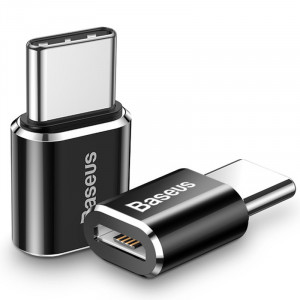 Перехідник Baseus microUSB to Type-C (CAMOTG) Чорний