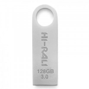 Флеш накопитель USB 3.0 Hi-Rali Shuttle 128 GB Серебряная серия Серебряный