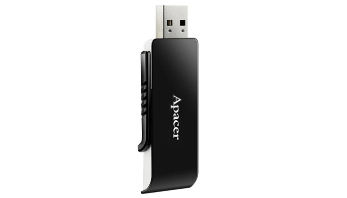 Флеш накопичувач Apacer USB 3.2 AH350 128Gb Black - фото
