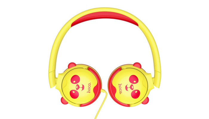 Накладні навушники Hoco W31 Childrens Жовто-червоний - фото