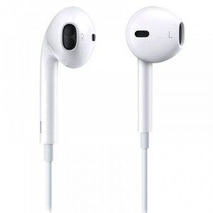 Наушники EarPods with Mic Lightning MMTN2ZM/A (AAA) (box, no logo) Белый