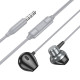 Стерео Наушники Hoco M125 Smart metal universal (3.5mm/1.2m) Metal gray - фото