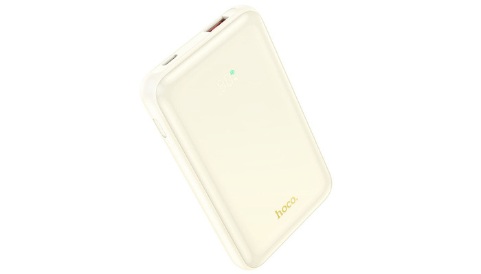 Внешний аккумулятор Power Bank Hoco Q21 Great 22.5W+PD20W 10000 mAh Milky White - фото