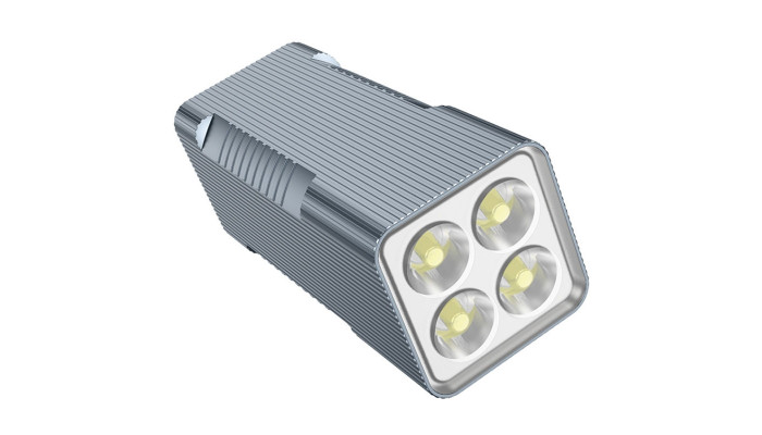 Внешний аккумулятор Power Bank Hoco Q15 Flashlight 22.5W 10000 mAh Metal gray - фото