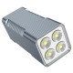 Зовнішній акумулятор Power Bank Hoco Q15 Flashlight 22.5W 10000 mAh Metal gray - фото