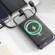 Портативное ЗУ Power Bank Hoco DB59 Guardian 22.5W+PD20W с Беспроводное зарядное устройство 10000 mAh Black - фото