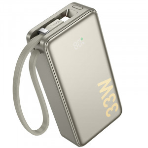 Портативное ЗУ Power Bank Hoco Q27A Jewel 22.5W+PD33W 10000 mAh Titanium gold