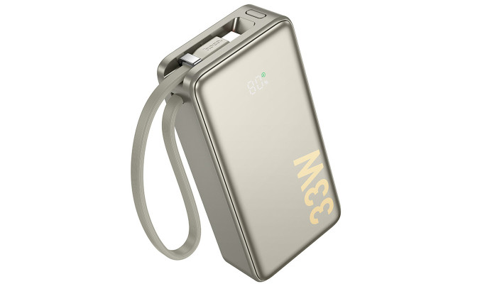 Портативное ЗУ Power Bank Hoco Q27A Jewel 22.5W+PD33W 10000 mAh Titanium gold - фото