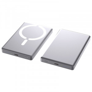 Портативное ЗУ Power Bank JJT-C26 15W с Беспроводное зарядное устройство 10000 mAh Silver