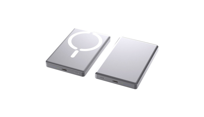 Портативное ЗУ Power Bank JJT-C26 15W с Беспроводное зарядное устройство 10000 mAh Silver - фото