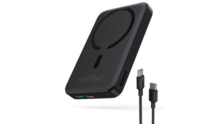 Портативний ЗП Power Bank Baseus Magnetic Mini Air 20W c БЗП 10000 mAh P10059001313 Cluster Black - фото