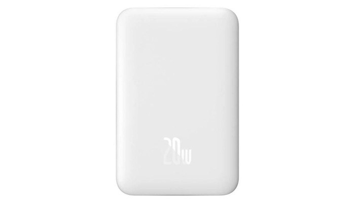 Портативний ЗП Power Bank Baseus Magnetic Mini Air 20W c БЗП 10000 mAh P10059001313 Stellar White - фото