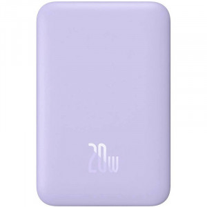 Портативний ЗП Power Bank Baseus Magnetic Mini Air 20W c БЗП 10000 mAh P10059001313 Nebula Purple