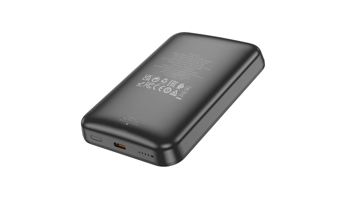 Портативное ЗУ Power Bank BOROFONE BJ63A Nimble PD20W с Беспроводное зарядное устройство 10000 mAh Black - фото