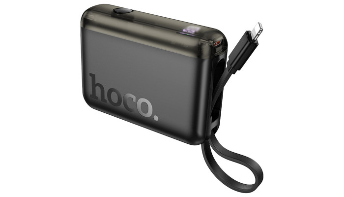 Портативний ЗП Power Bank Hoco J139 Hero 22.5W+PD20W + Lightning 10000 mAh Black - фото