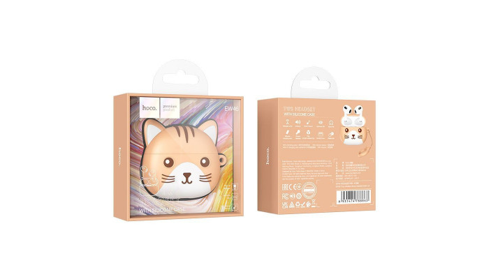 Беспроводные TWS наушники Hoco EW46 Khaki Cat - фото