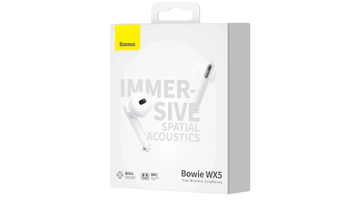 Беспроводные TWS наушники Baseus Bowie WX5 (A00051000213-00) White - фото