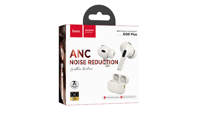 Бездротові TWS навушники Hoco EQ9 Plus Duke ANC Milky White - фото