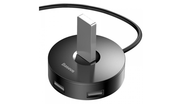 Переходник HUB Baseus Round Box Type-C to USB 3.0 + 3USB 2.0 (CAHUB-G) Черный - фото