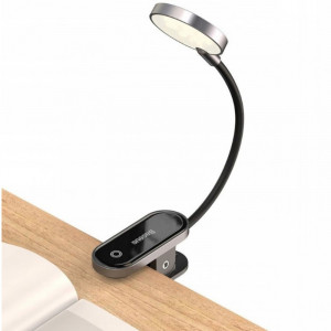 Лампа Baseus Comfort Reading Mini Clip Lamp (DGRAD-0) Dark Gray