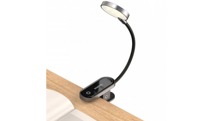 Лампа Baseus Comfort Reading Mini Clip Lamp (DGRAD-0) Dark Gray - фото