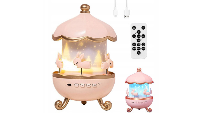 Нічник Fairy Tale E11 with Bluetooth 1200 mAh Pink - фото