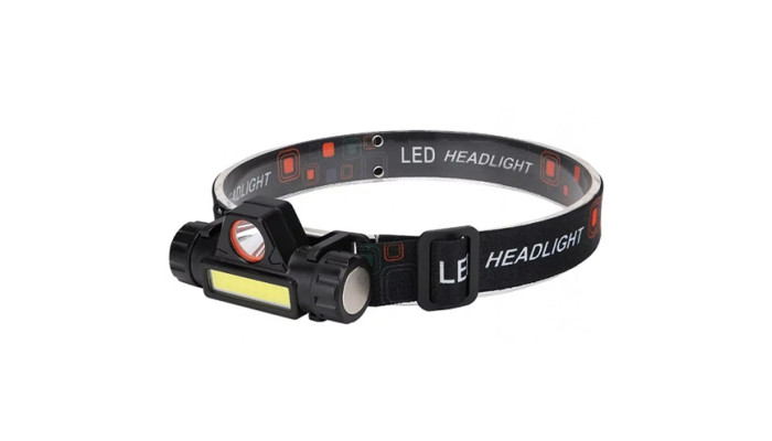 Налобный фонарь LED Headlight 1807 Black - фото