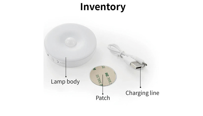 Сенсорний світильник LED з датчиком руху 2 colour light MZ-L803 White - фото