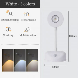 Настольная лампа LED с датчиком движения 3 colour light MZ-L2201 White