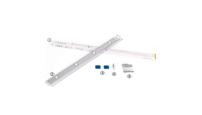 Сенсорний світильник LED з датчиком руху MZ-L1602 (40*10*600mm) White - фото