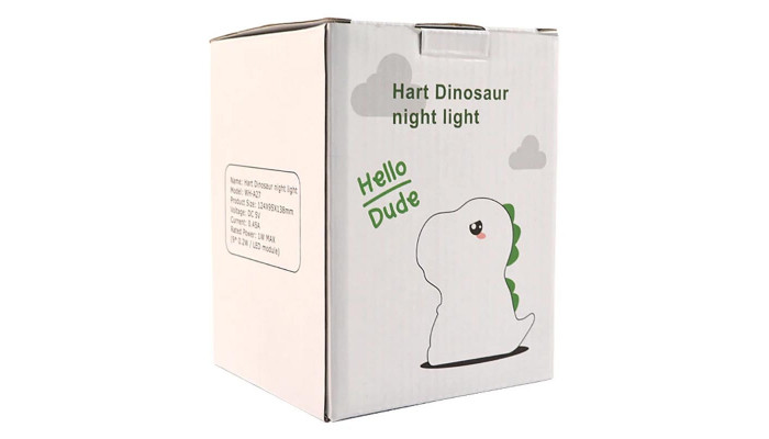 Ночник Dinosaur A27 with Remote control 1200 mAh White - фото