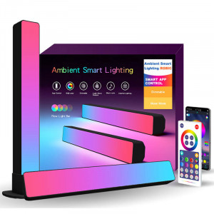 Настольная LED лампа RGB 12V Panel 3 Bluetooth dual pack EU plug with app Black