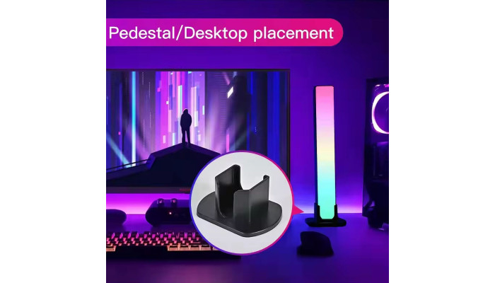 Настольная LED лампа RGB 12V Panel 3 Bluetooth dual pack EU plug with app Black - фото