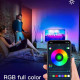 Настольная LED лампа RGB 12V Panel 3 Bluetooth dual pack EU plug with app Black - фото