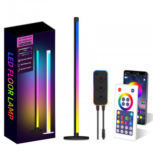 Напольная угловая LED лампа RGB SAL-005B 120cm Bluetooth USB with app Black